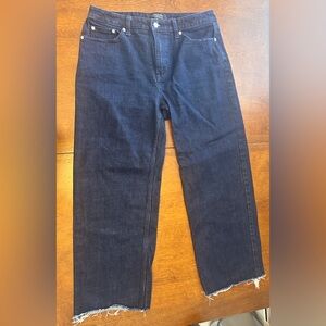 Banana Republic Dark Blue Ultra High-Rise Straight Fit Jeans